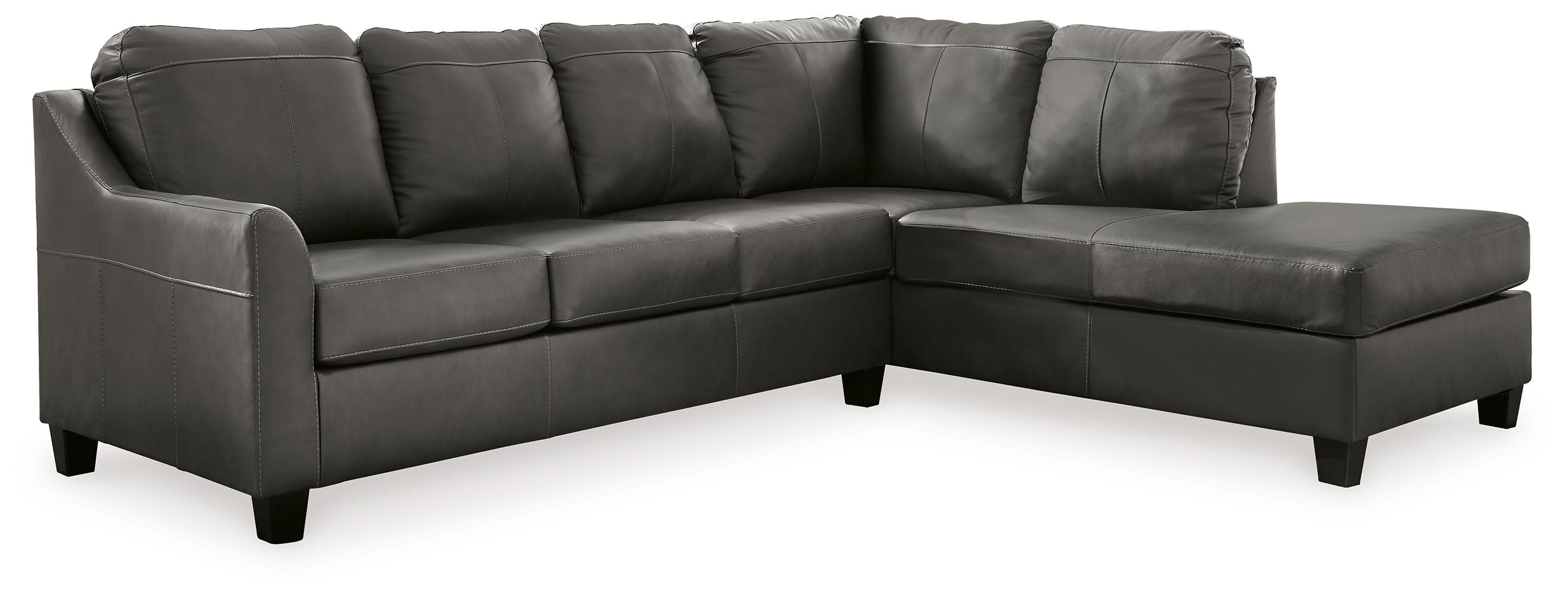 Signature Design by Ashley® Valderno - Fog - 2-Piece Sectional With Raf Corner Chaise | Meri Furniture