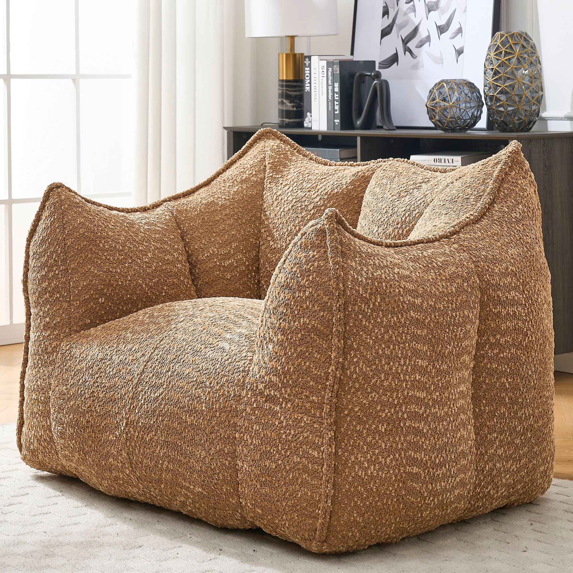 Comfortable Chenille Sofa Chairs With Highly Resilient Foam For Living Rooms And Bedrooms