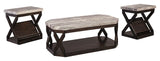 Ashley Furniture Radilyn - Grayish Brown - Occasional Table Set (Set of 3) | Meri Furniture