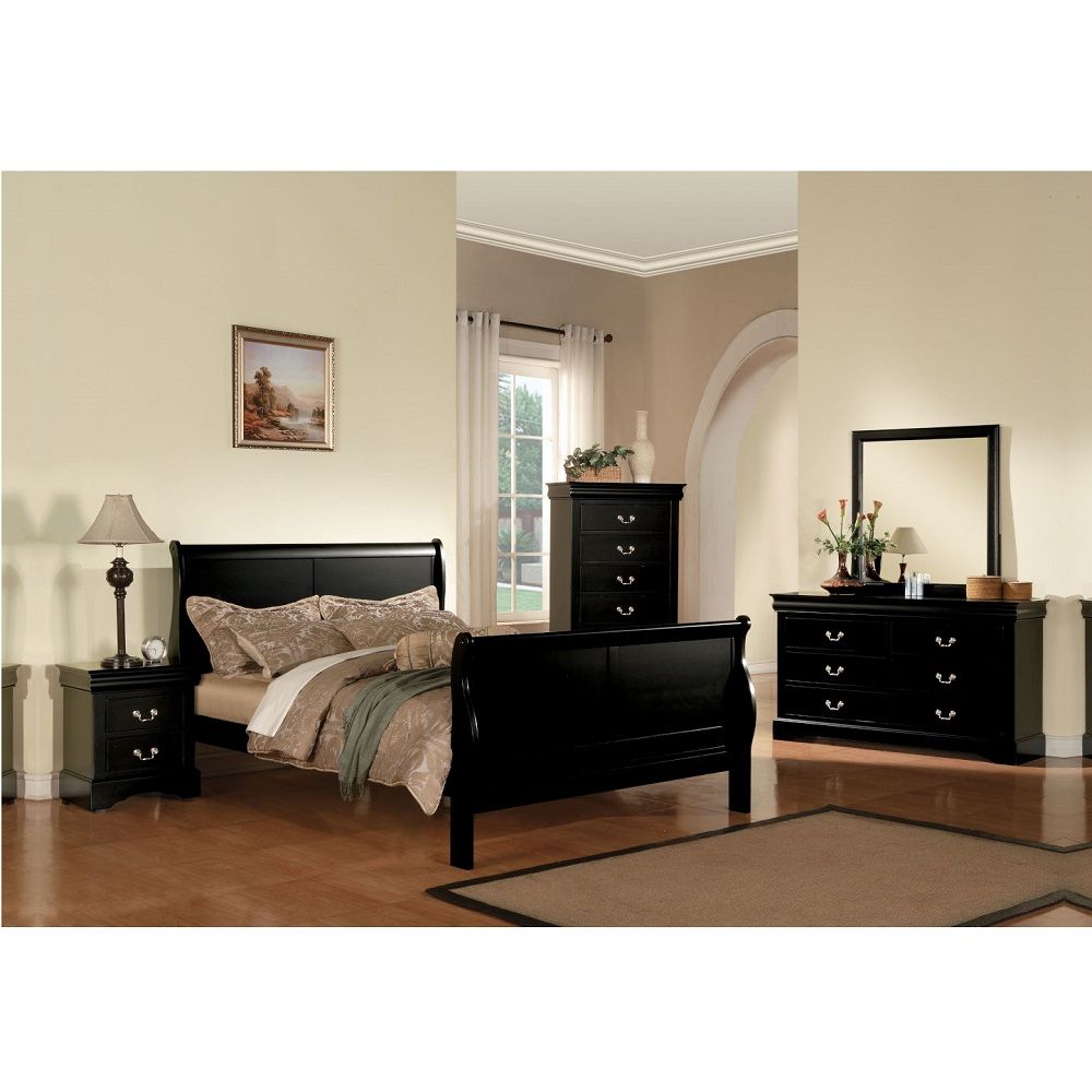 ACME Louis Philippe III - Bed (FB 34"H) | Meri Furniture