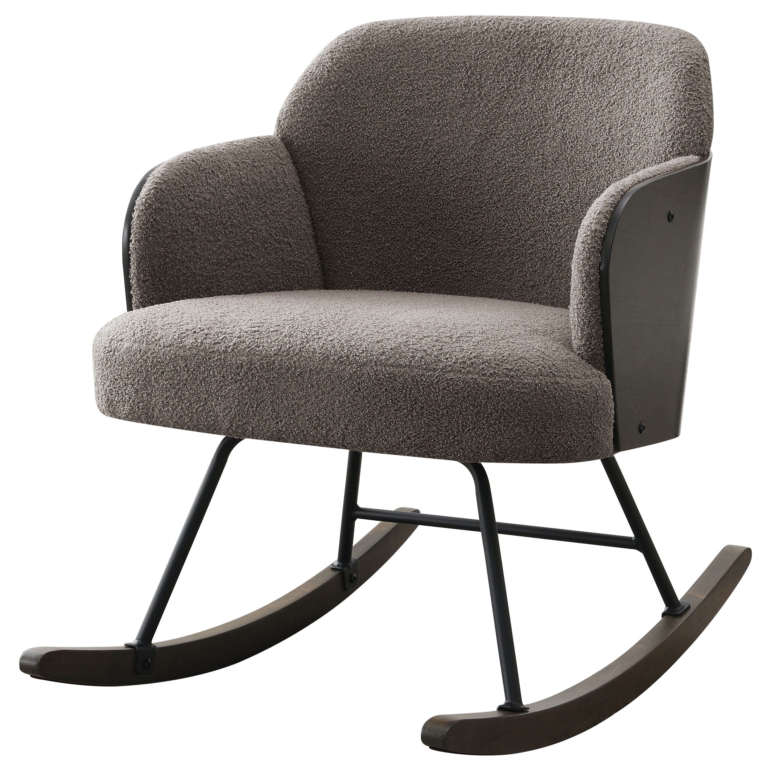 Coaster Fine Furniture Paige - Boucle Upholstered Mid Back Rocking Chair | Meri Furniture