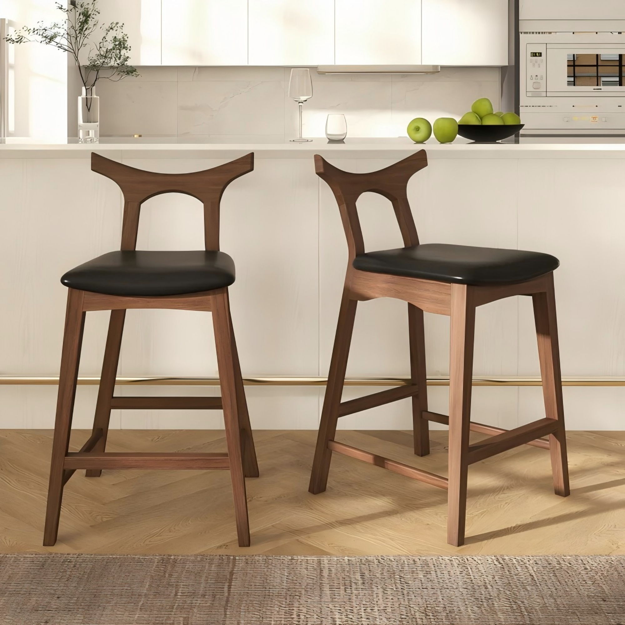 Hester - Upholstered, Square Bar Chair (Set of 2)