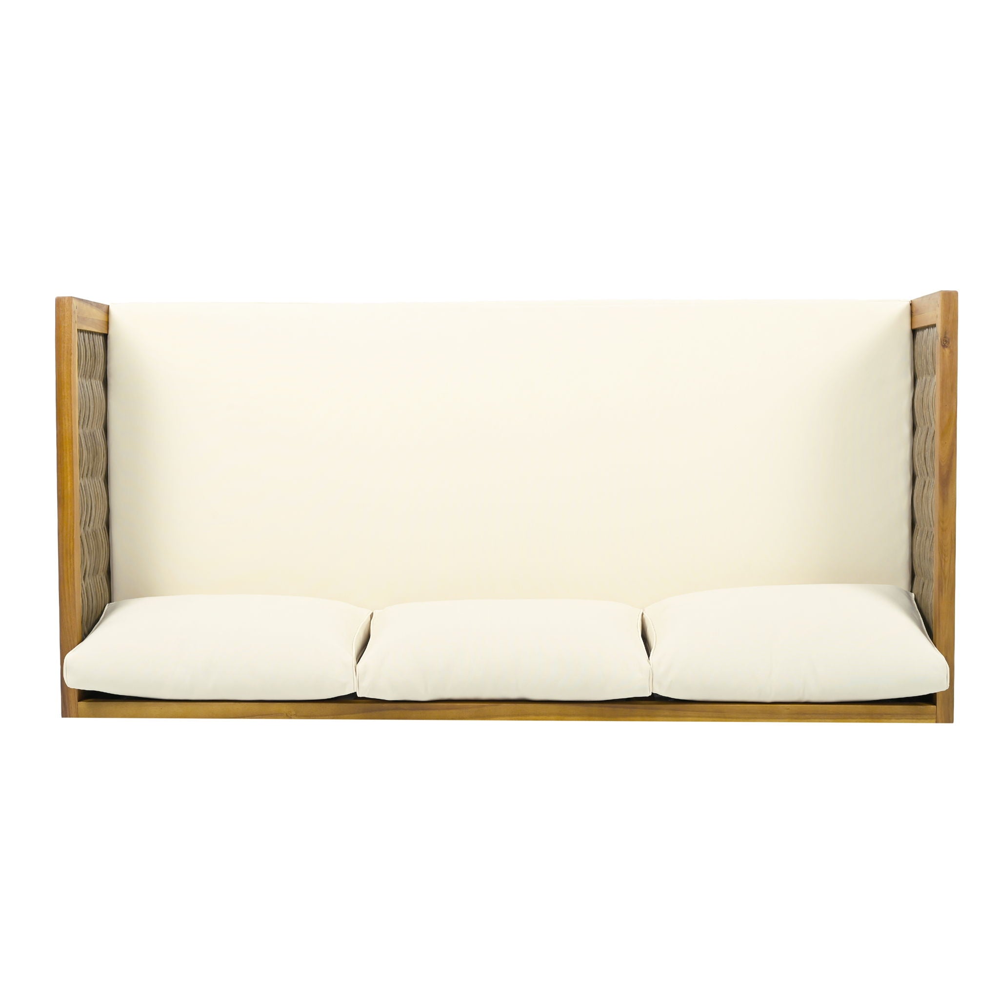 Claremont - 3 Seater Daybed Teak Acacia Wood Water Resistant Cushions