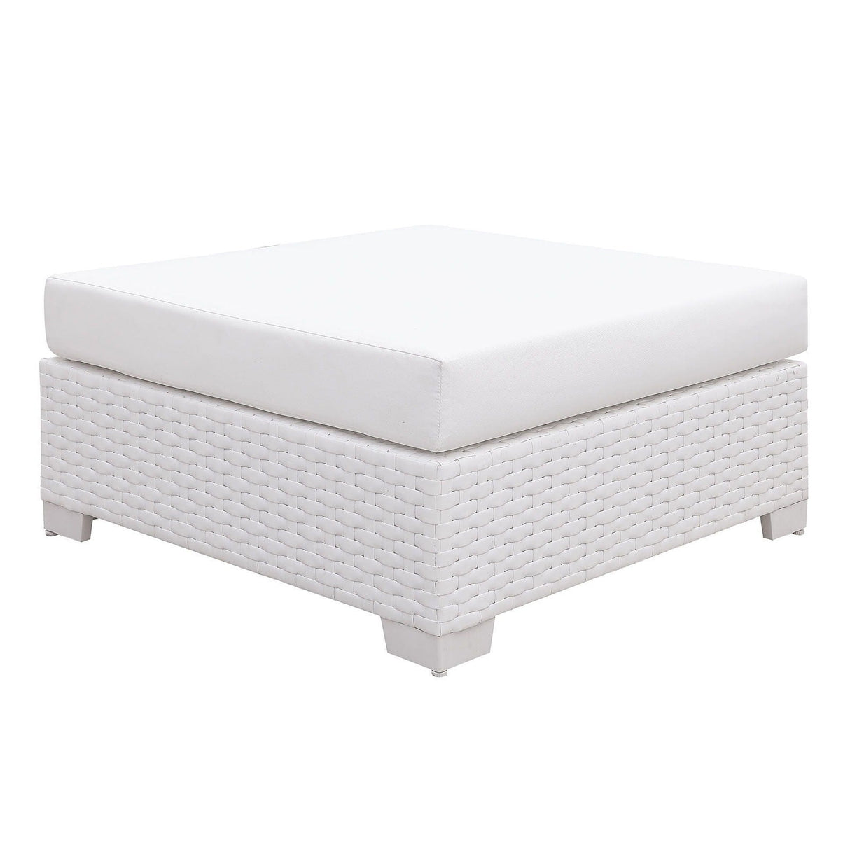 Somani - Large Ottoman - White