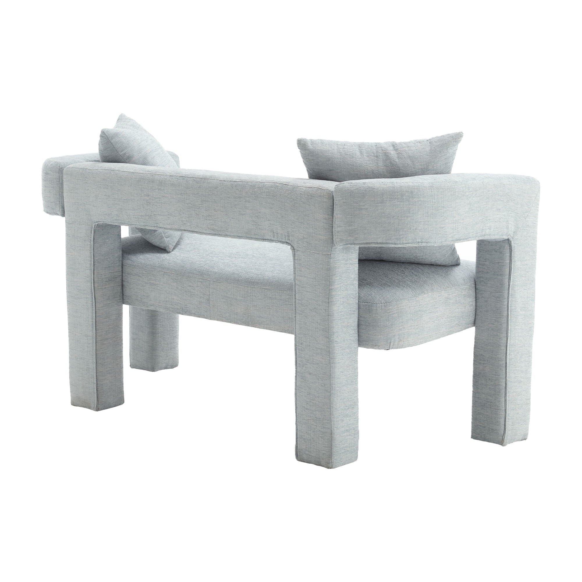 Modern Chenille Loveseat Sofa, Comfy Upholstered 2 Seater