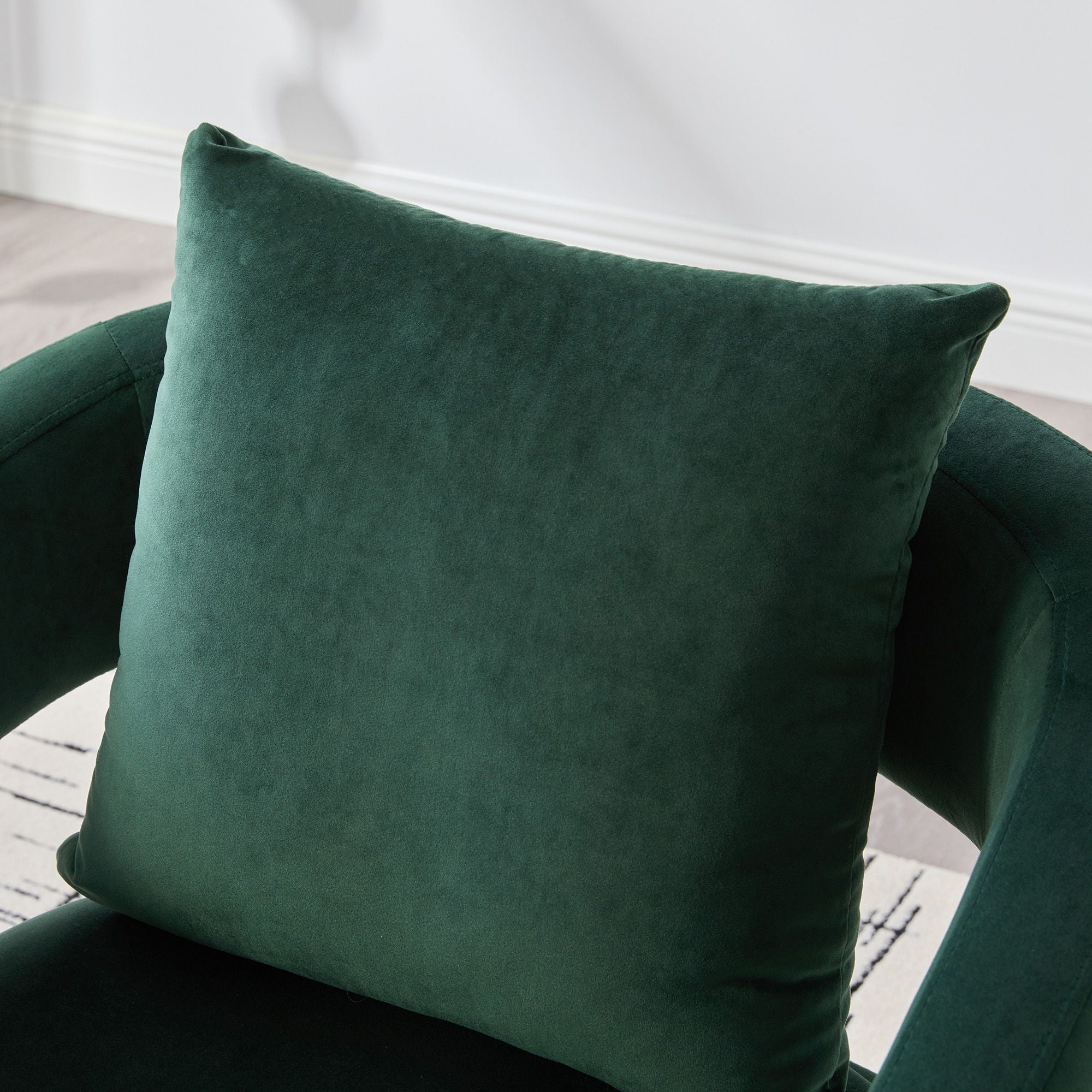 Open Back Accent Chair, Round Sofa Lounge Armchair