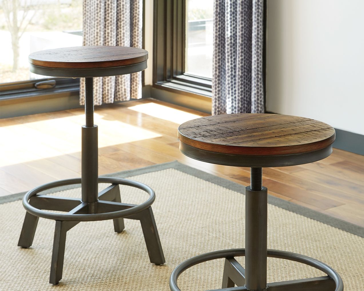 Signature Design by Ashley® Torjin - Swivel Stool (Set of 2) | Meri Furniture