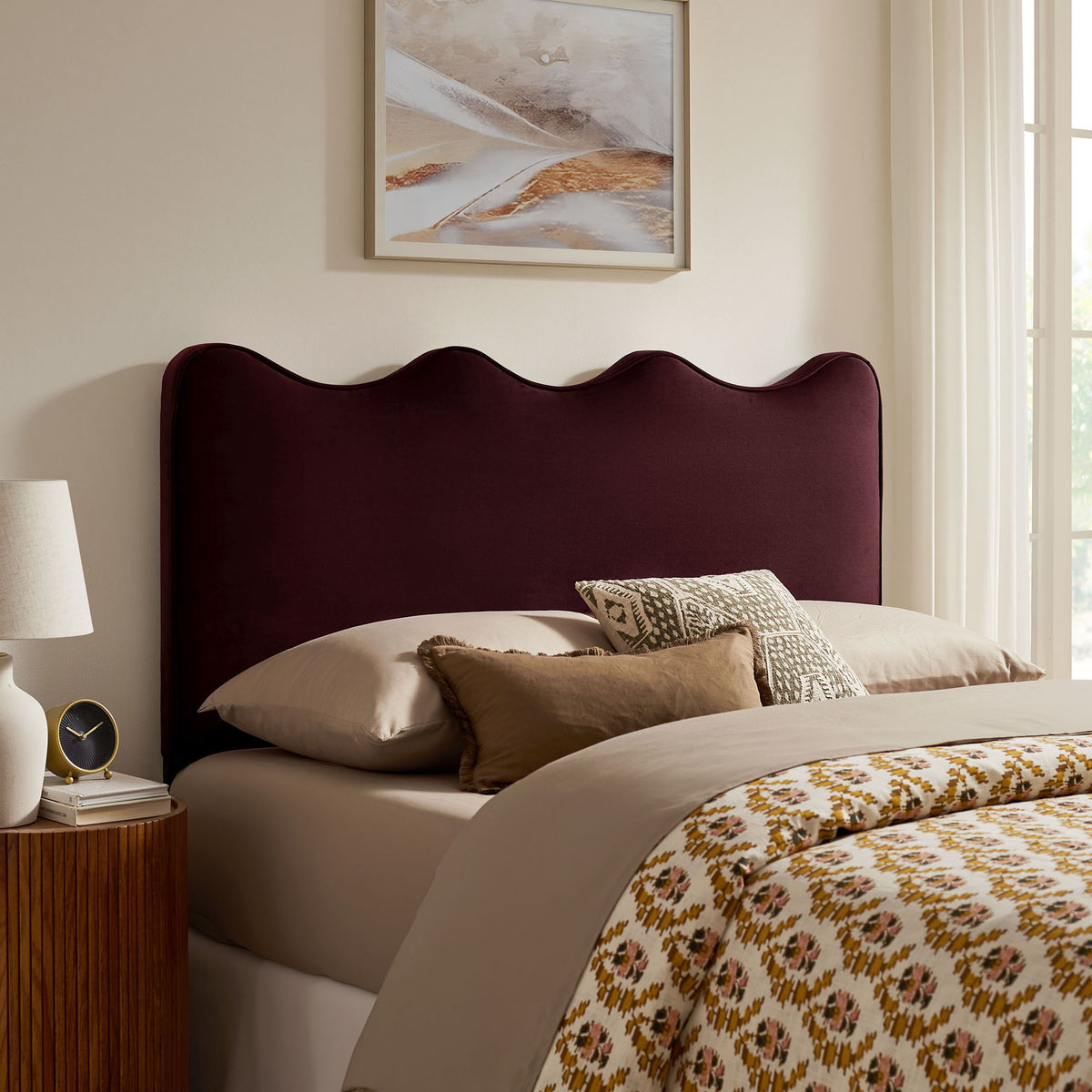 Athena Stain-Resistant Performance Velvet King Size Headboard by Modway