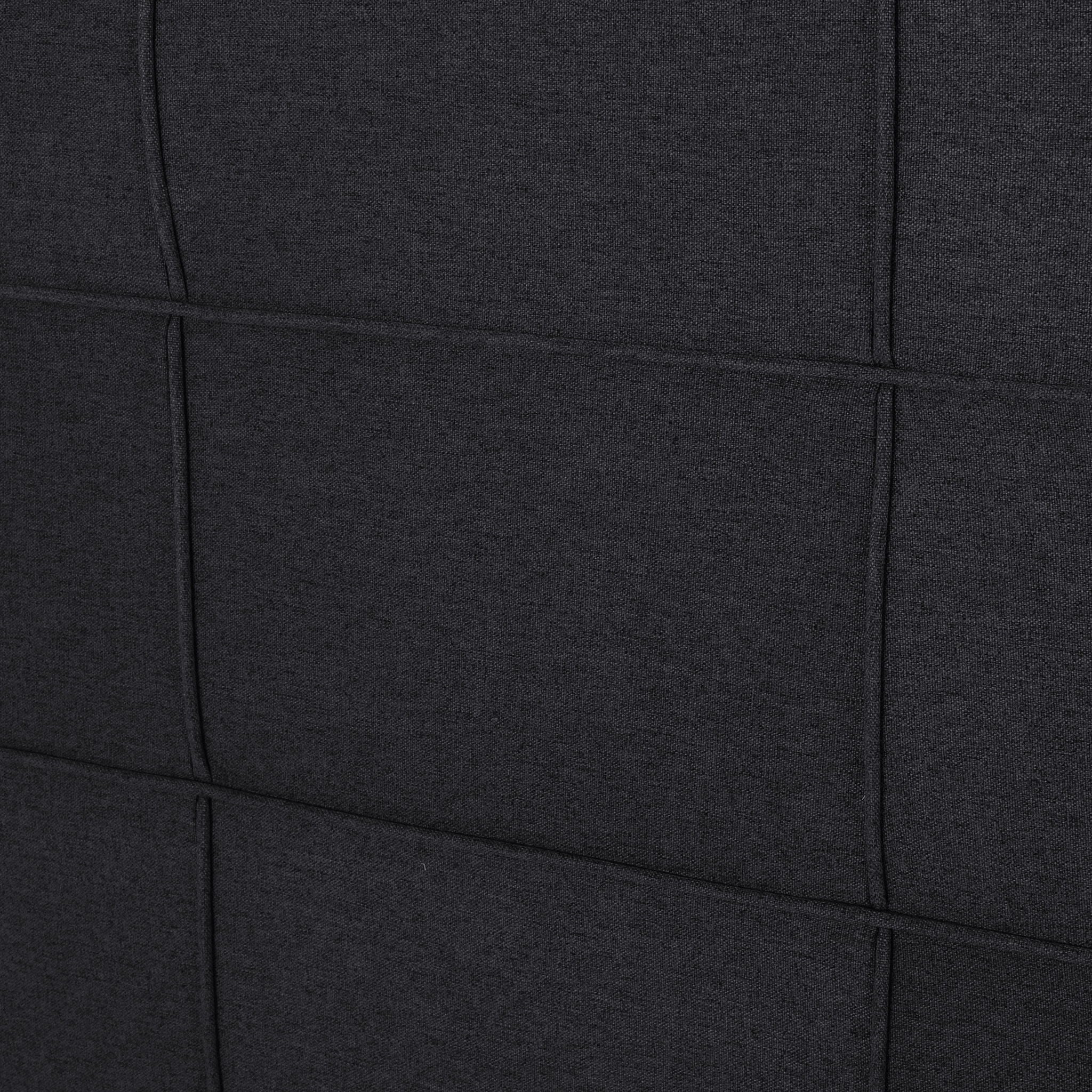 Marakesh - Contemporary Fabric Upholstered King / California King Headboard - Black