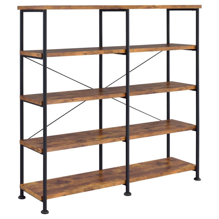 Coaster Fine Furniture Analiese - 4-Shelf Double Bookshelf | Meri Furniture