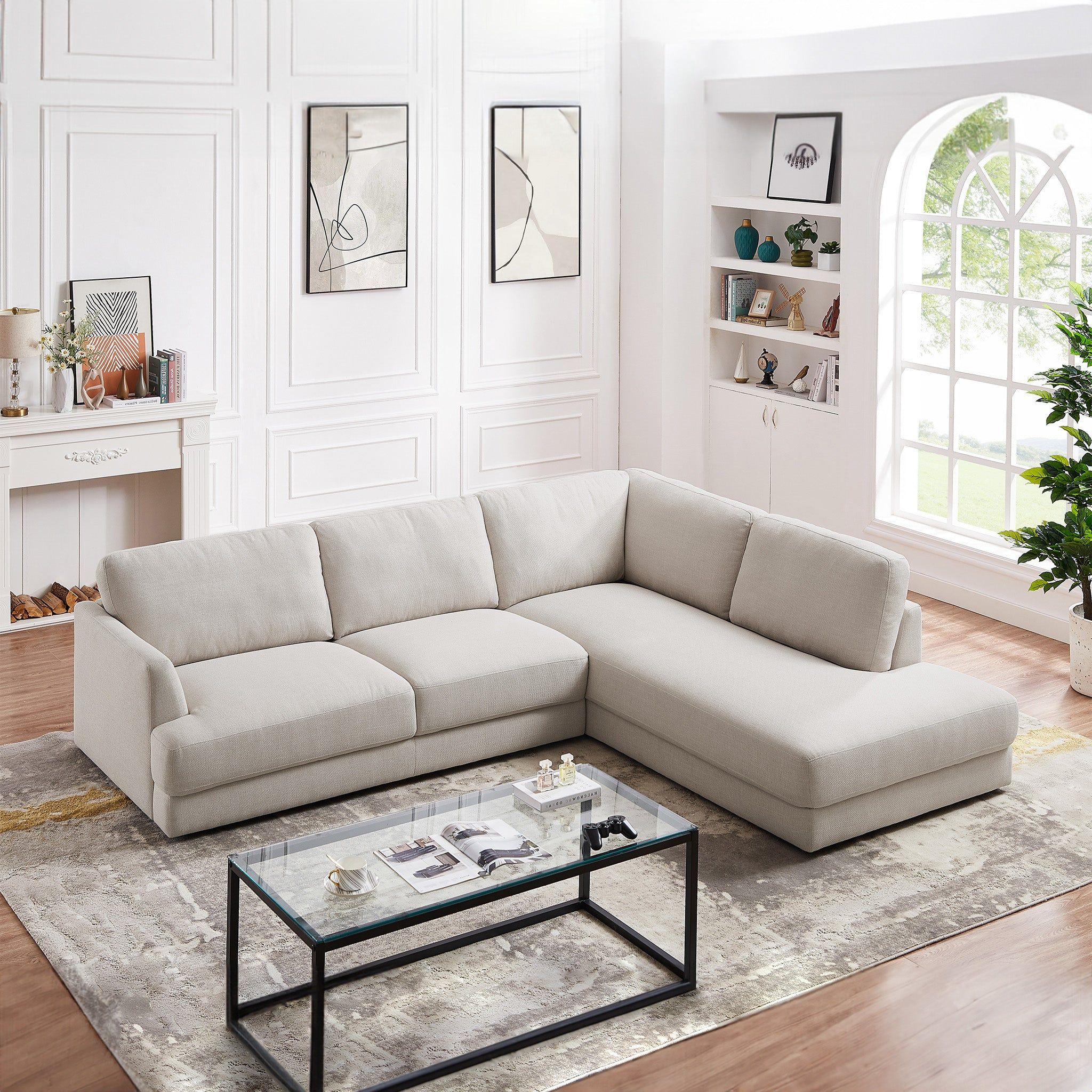 Glander - Comfortable Cozy Sectional Sofa