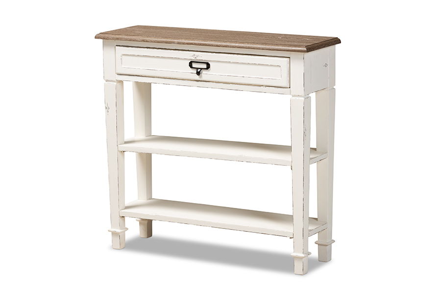 Dauphine Traditional French Accent Console Table-1 Drawer