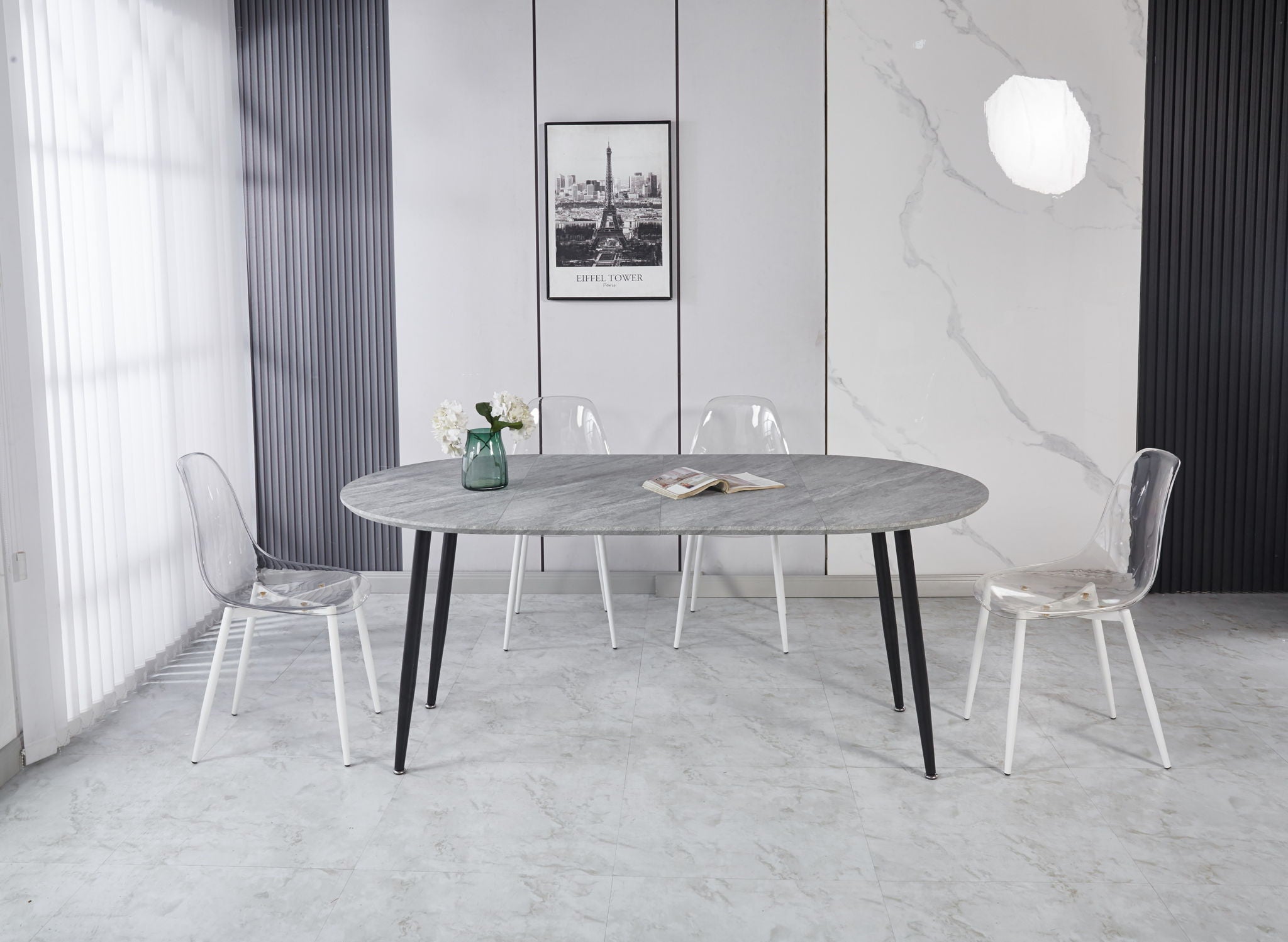 Extensible Table, Dining Table, Office Table, Coffee Table Metal Leg