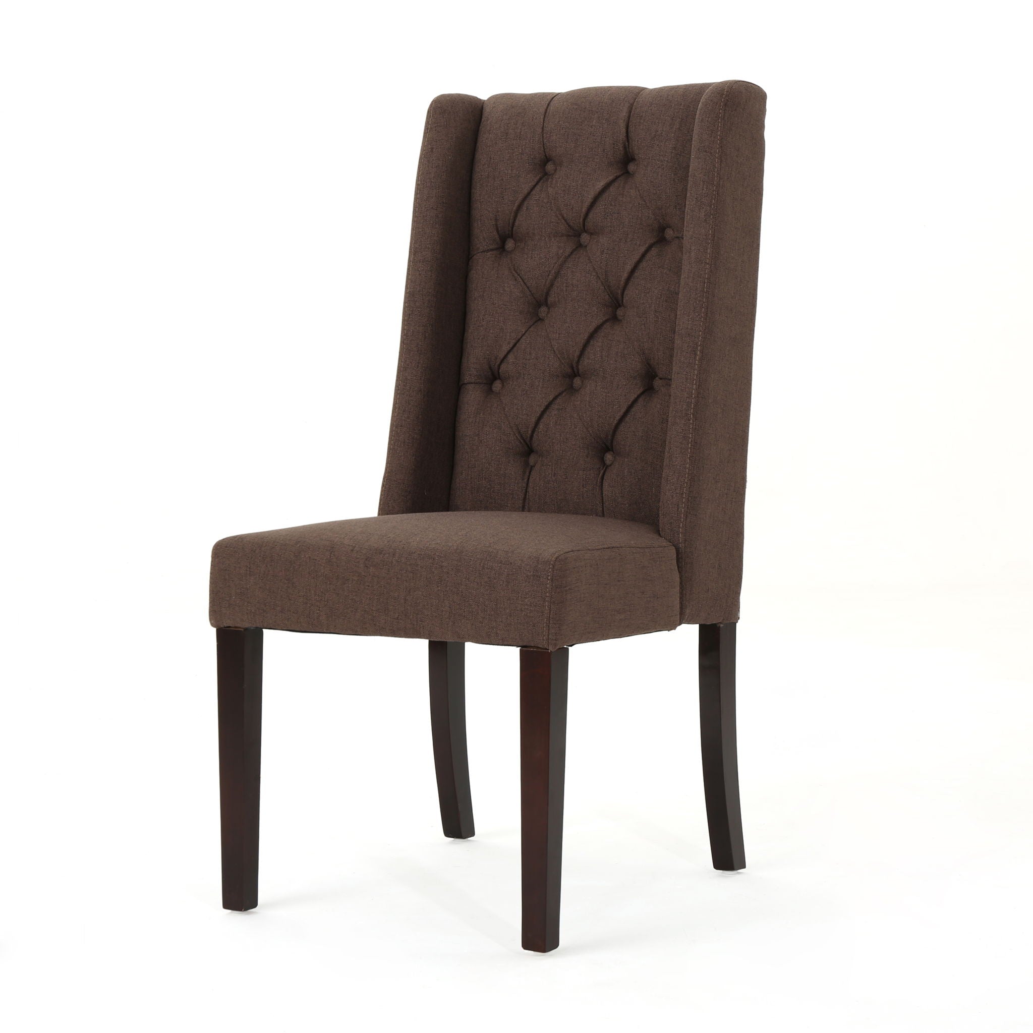 Sophisticated Tufted Dining Chair With High Back Design