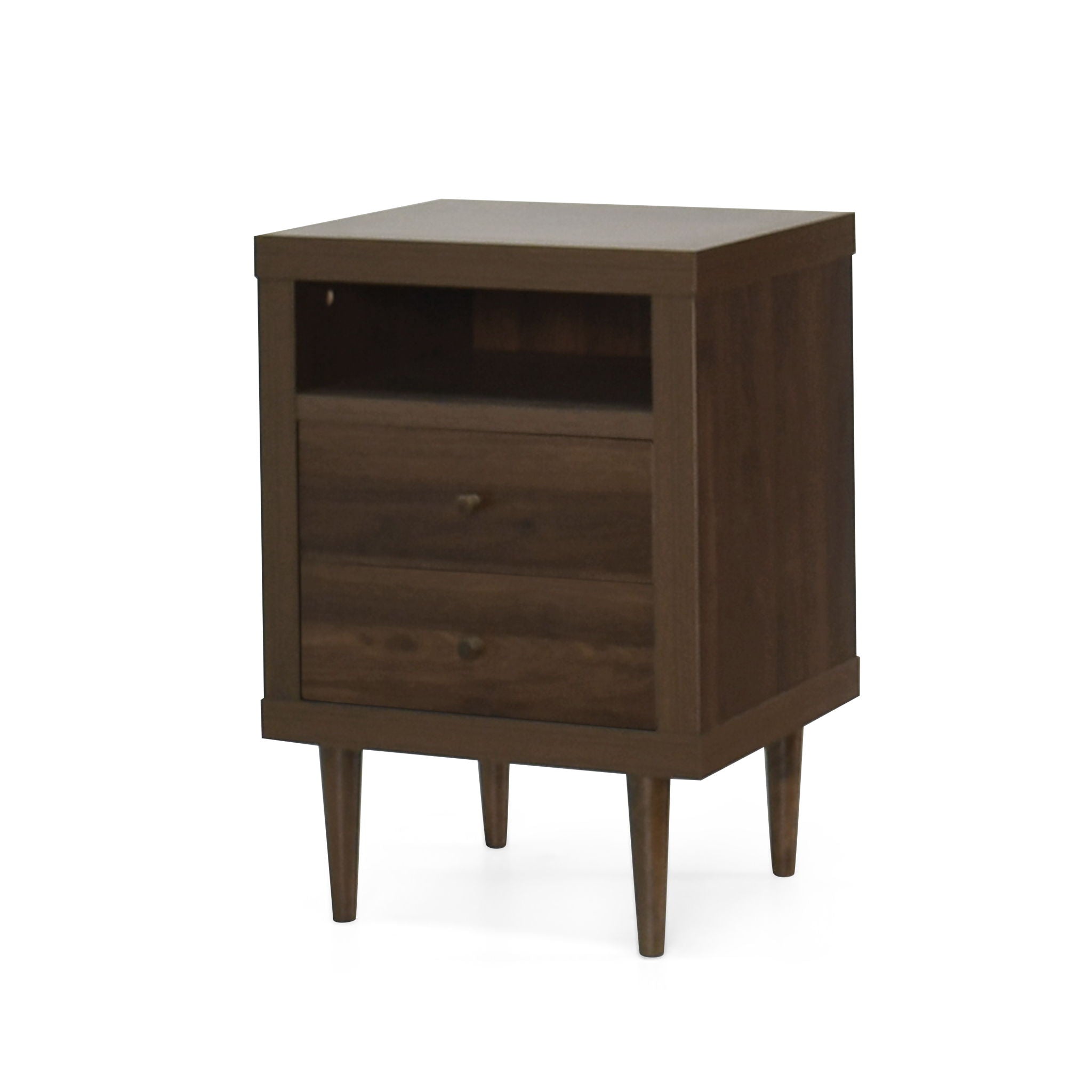 Nystrom - Mid Century Modern 2 Drawer Nightstand