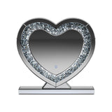 Euston - Heart Shaped Vanity Mirror - Silver