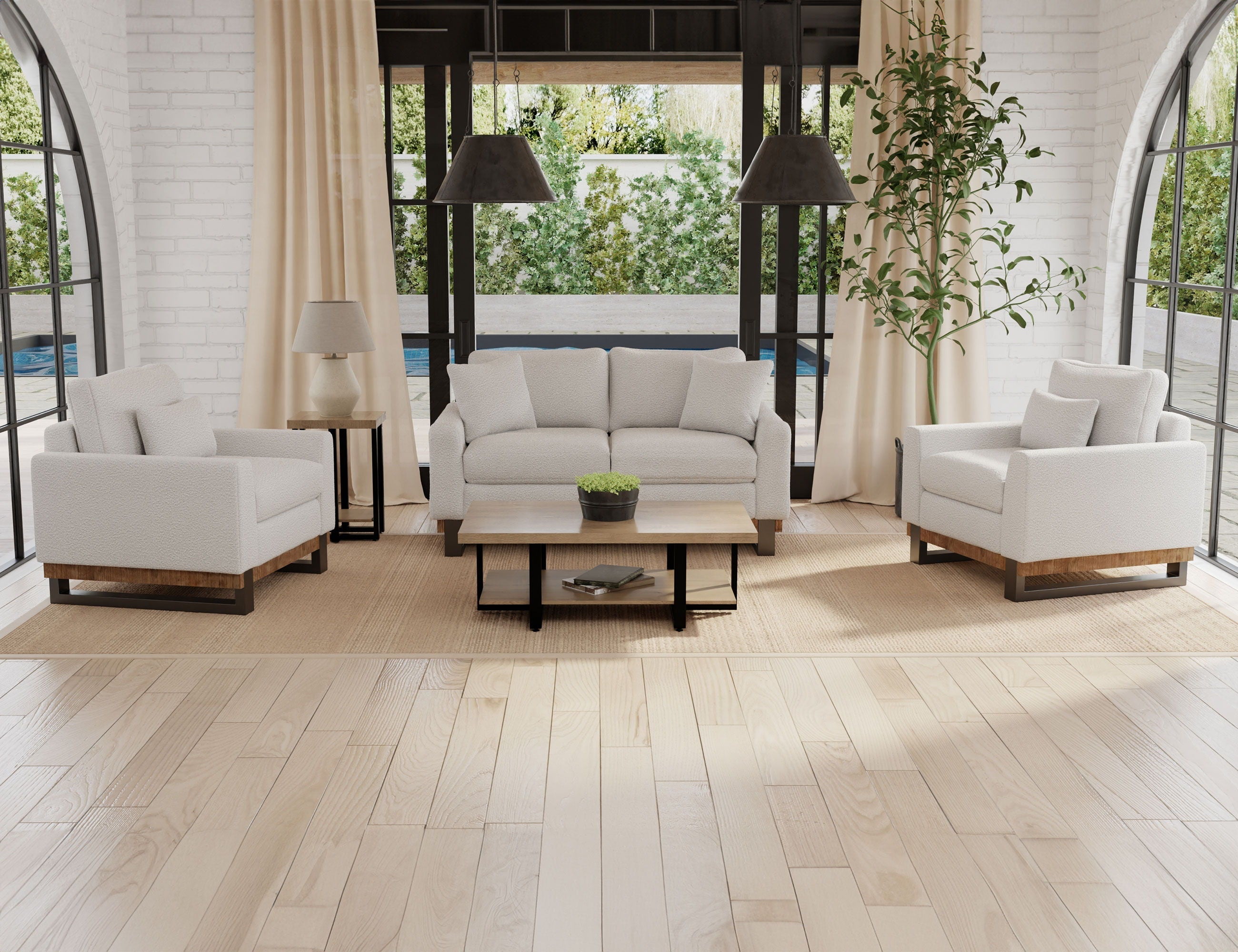 International Furniture Direct Mita - Loveseat | Meri Furniture