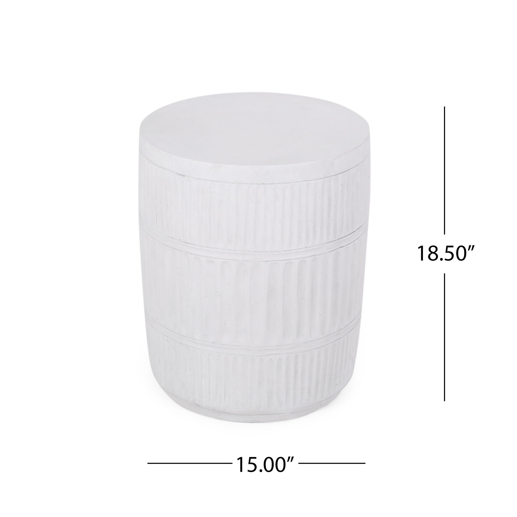 Outdoor Patio End Table - Antique White