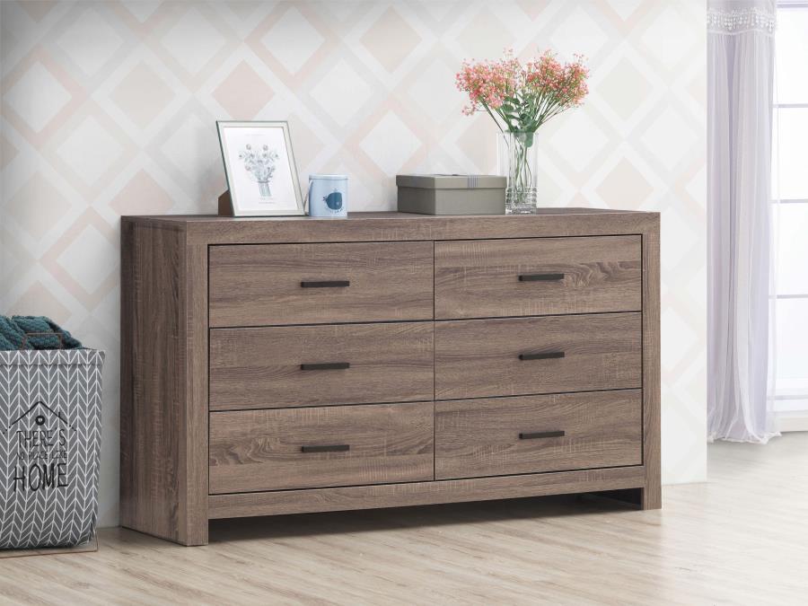 Coaster Fine Furniture Brantford - 6-Drawer Dresser | Meri Furniture