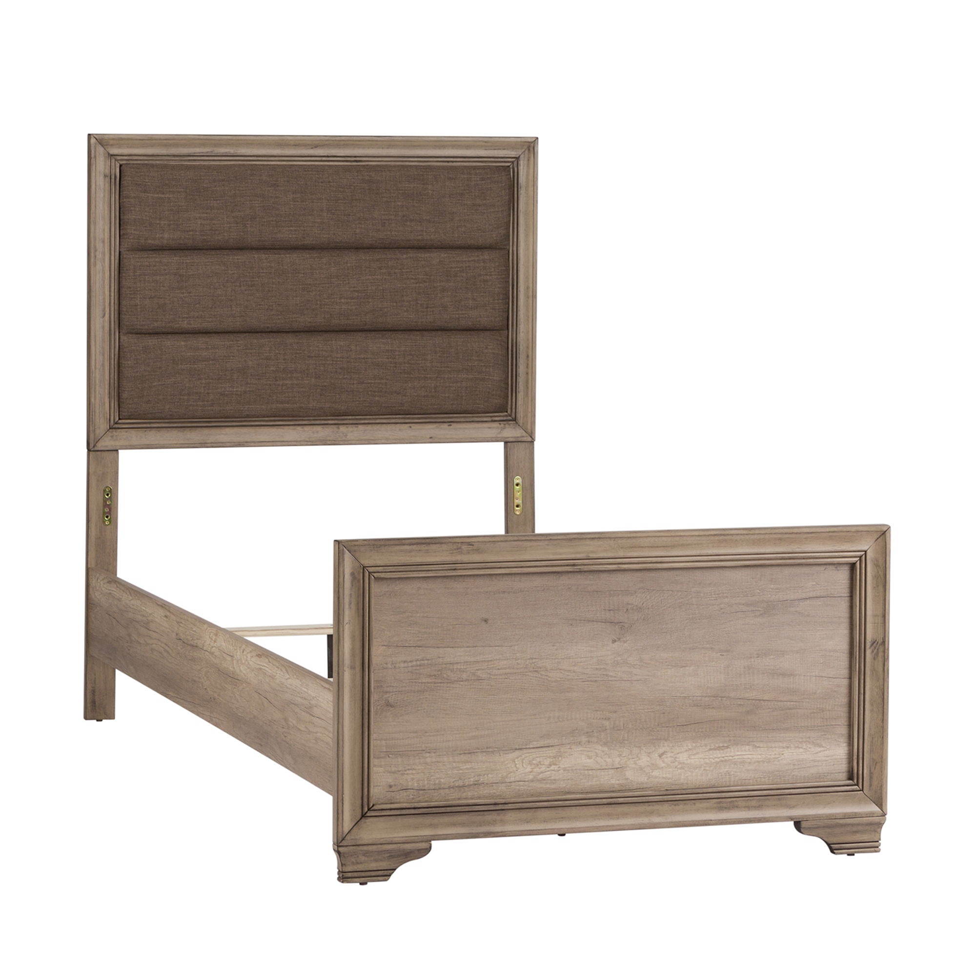 Sun Valley - Twin Upholstered Headboard & Footboard - Light Brown