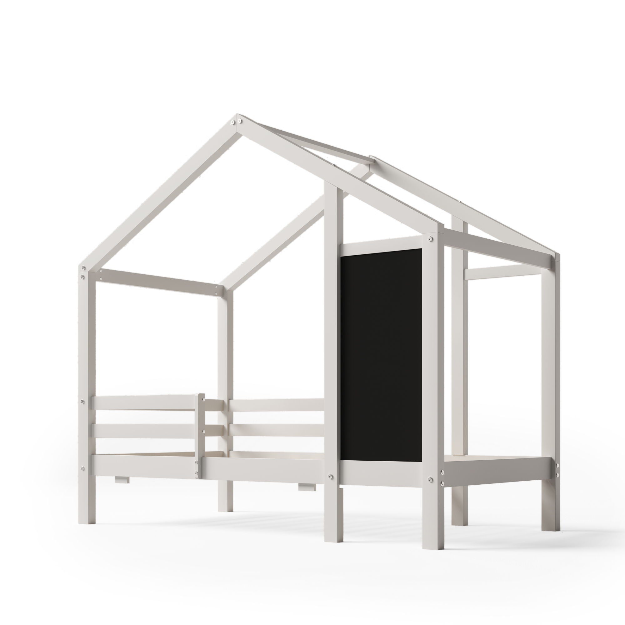 House Bed With Blackboard And Drawers