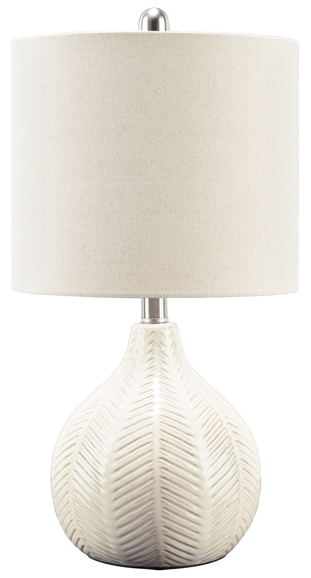 Ashley Furniture Rainermen - Off White - Ceramic Table Lamp | Meri Furniture