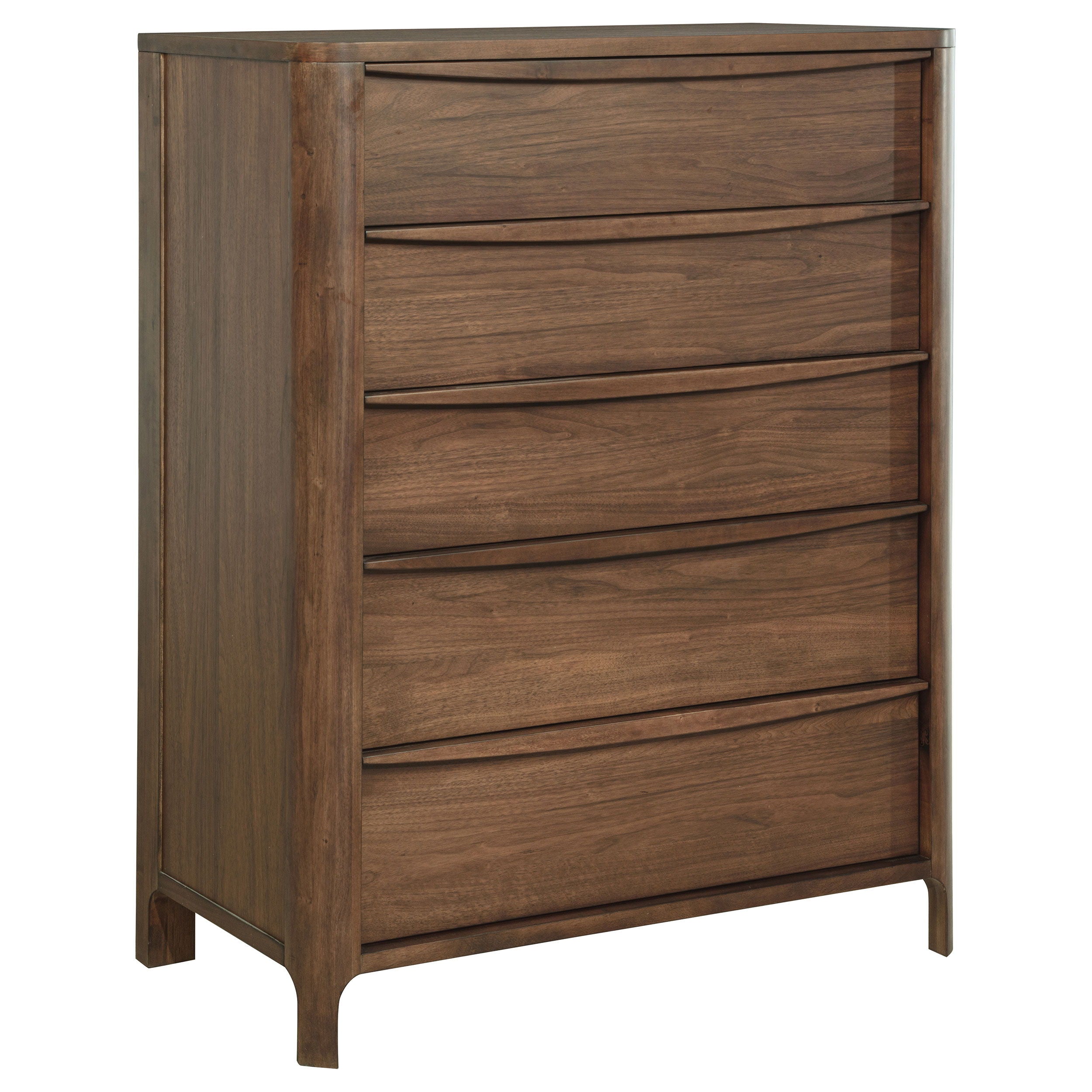 Coaster Fine Furniture Maderia - 5-Drawer Chest Of Drawers - Walnut | Meri Furniture