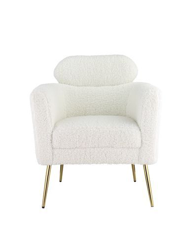 ACME Connock - Accent Chair - White | Meri Furniture