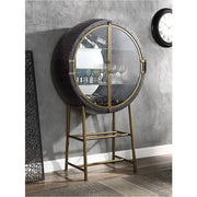 ACME Nilsa - Wine Cabinet - Aluminum | Meri Furniture