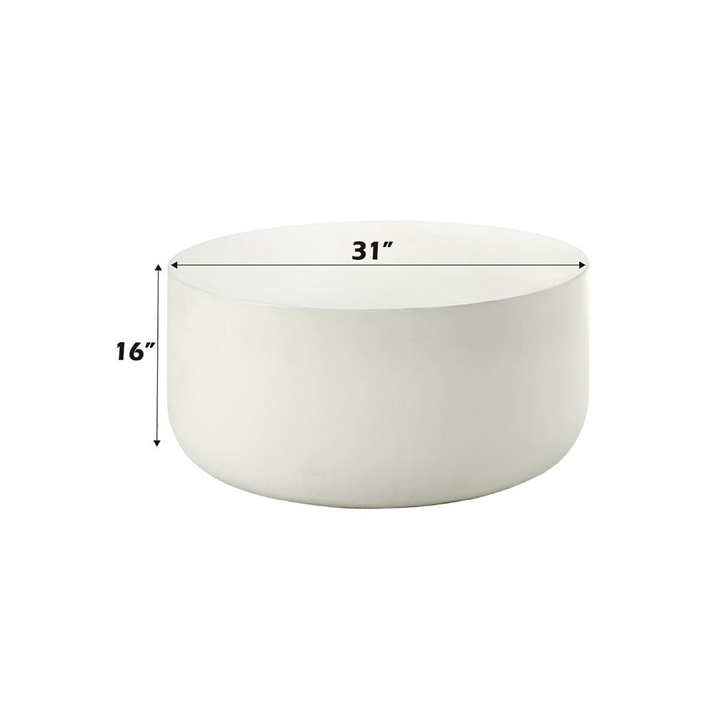 ACME Dustan - Coffee Table - Natural White Finish | Meri Furniture