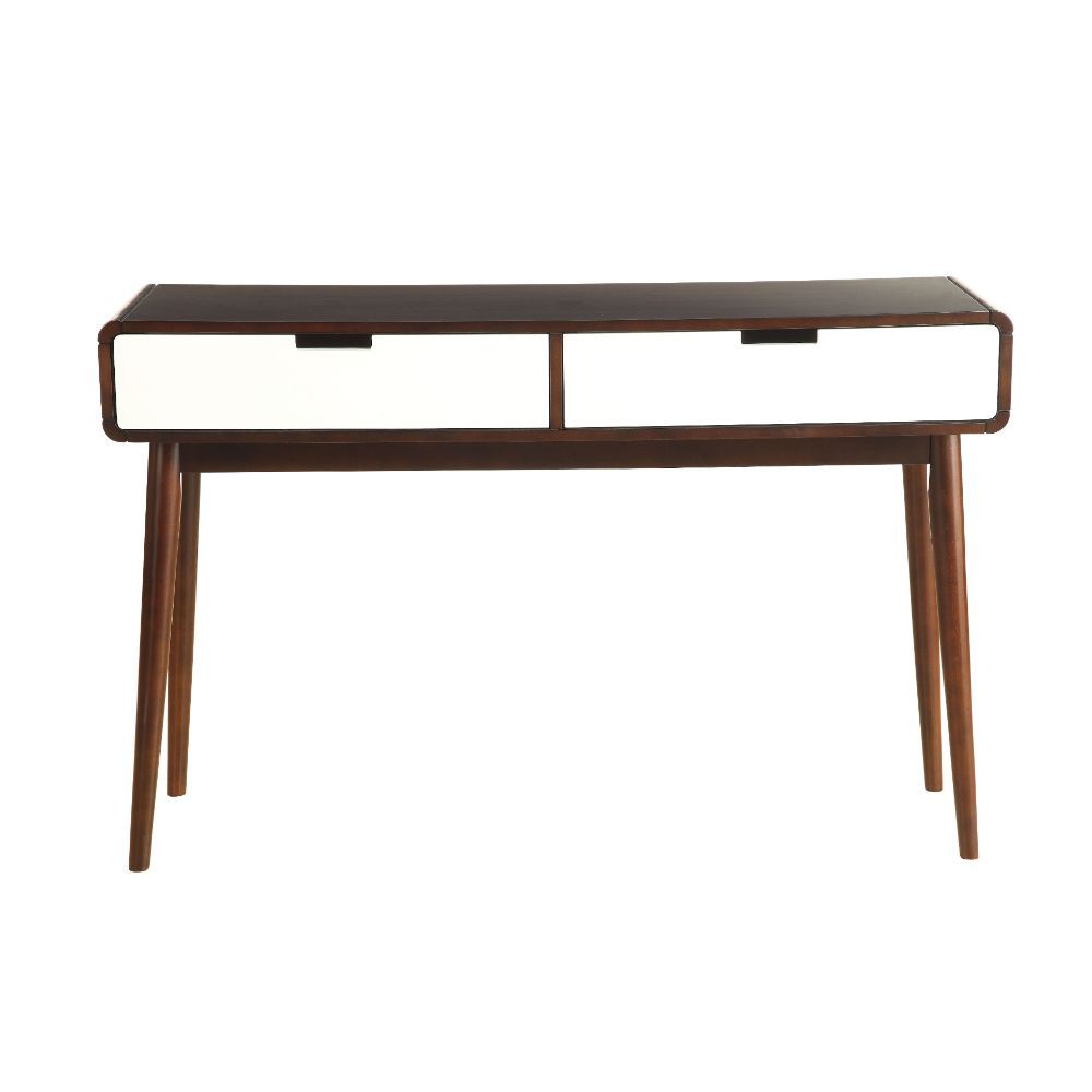 Christa - Accent Table - Espresso & White