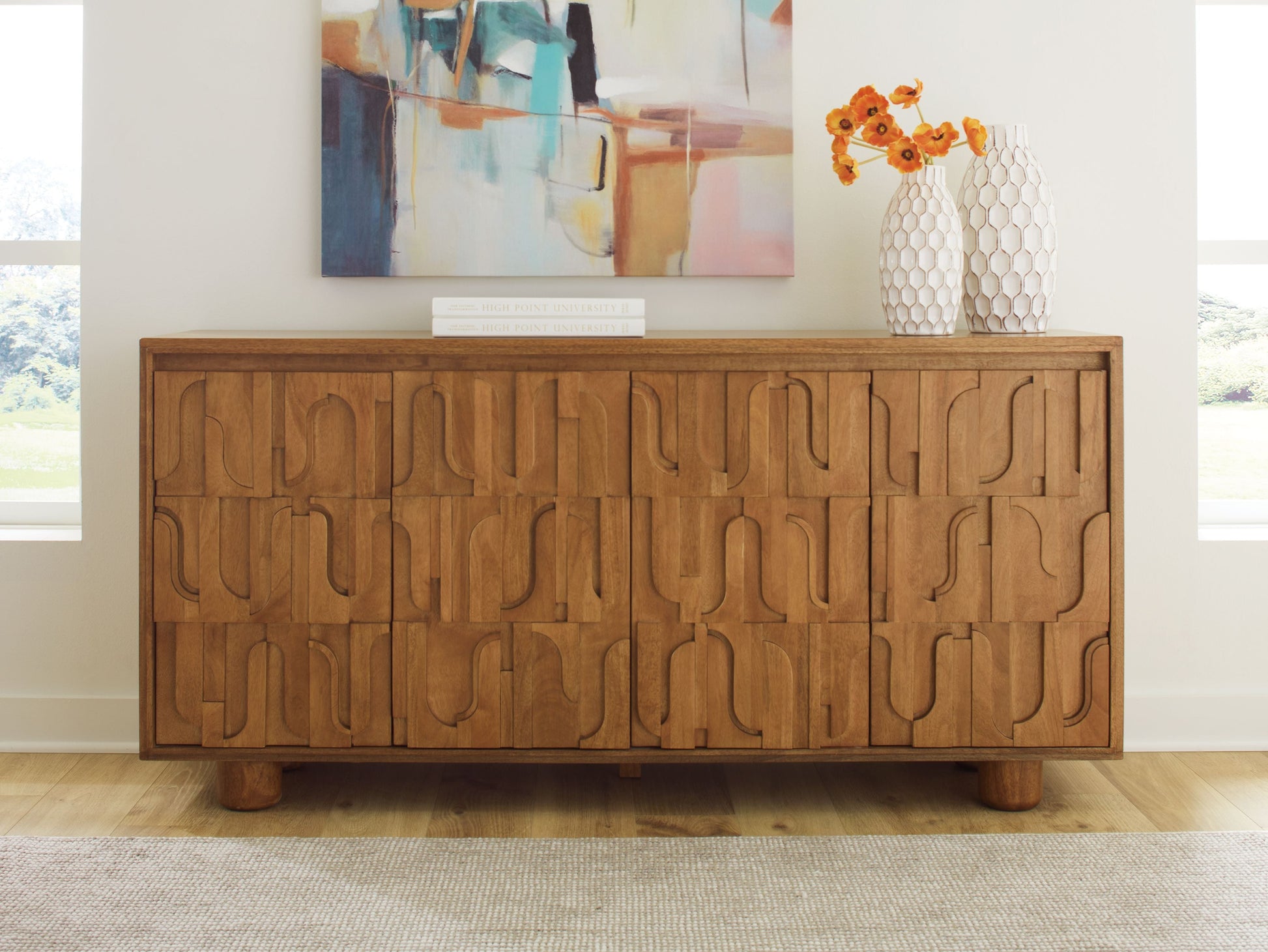 Signature Design by Ashley® Gadburg - Medium Brown - Accent Cabinet | Meri Furniture