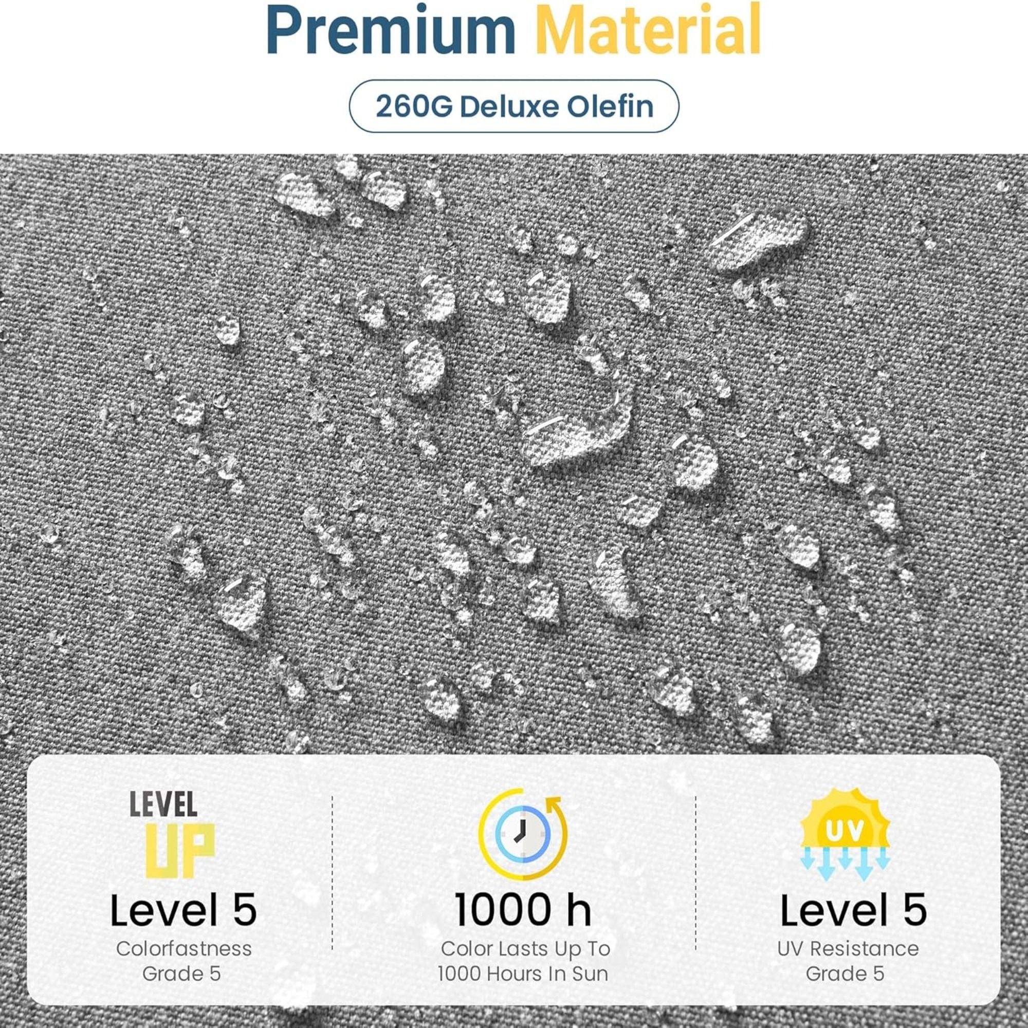 All-Weather Patio Loveseat With Thick Cushions