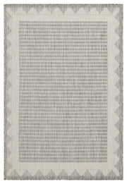 Sunshine - 5'3" X 7'3" Indoor & Outdoor Area Rug - Silver - Polypropylene