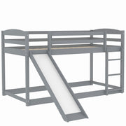 Durable Bunk Bed With Convertible Slide And Ladder
