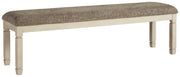 Signature Design by Ashley® Bolanburg - Brown / Beige - Extra Large Uph Drm Bench | Meri Furniture