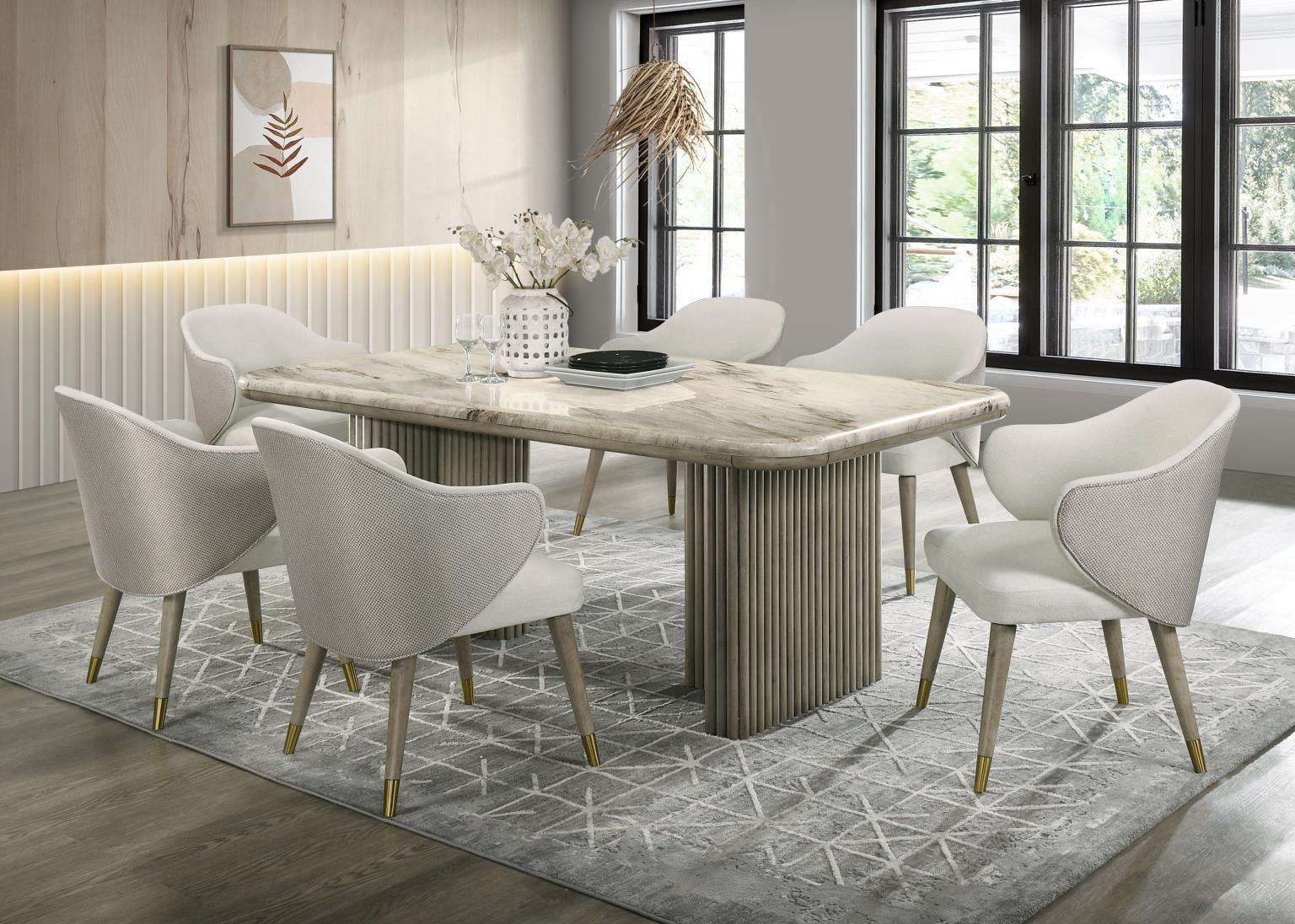 D070 - Dining Chair (Set of 2) - Oak / Tilton Ivory