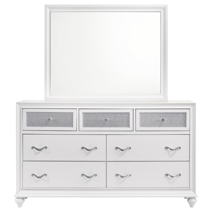 Coaster Fine Furniture Barzini - 7-drawer Dresser With Mirror | Meri Furniture