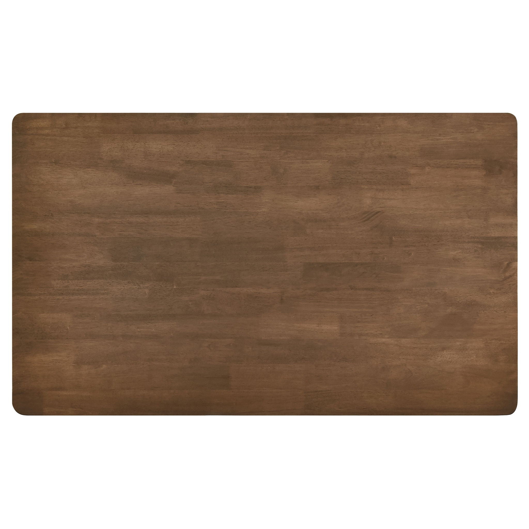Svenstra - Rectangular Dining Table Set With Armless Side Chairs, Wood, Natural Walnut, 59 X 35.5 X 30 Inches