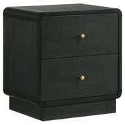 Coaster Fine Furniture Cavelle - 2-Drawer Nightstand Bedside Table - Black | Meri Furniture