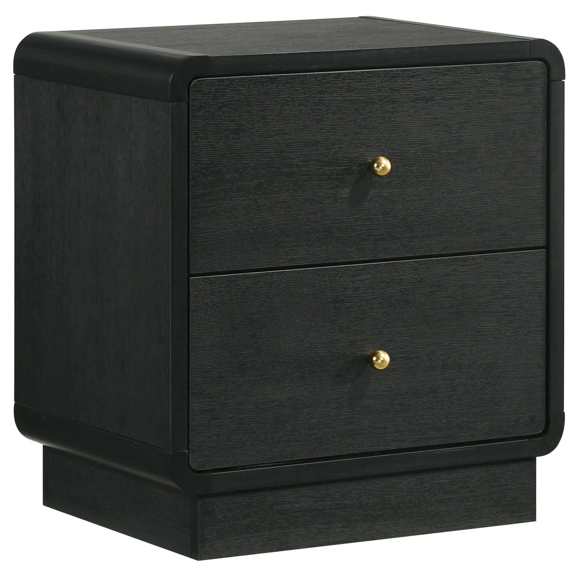 Coaster Fine Furniture Cavelle - 2-Drawer Nightstand Bedside Table - Black | Meri Furniture