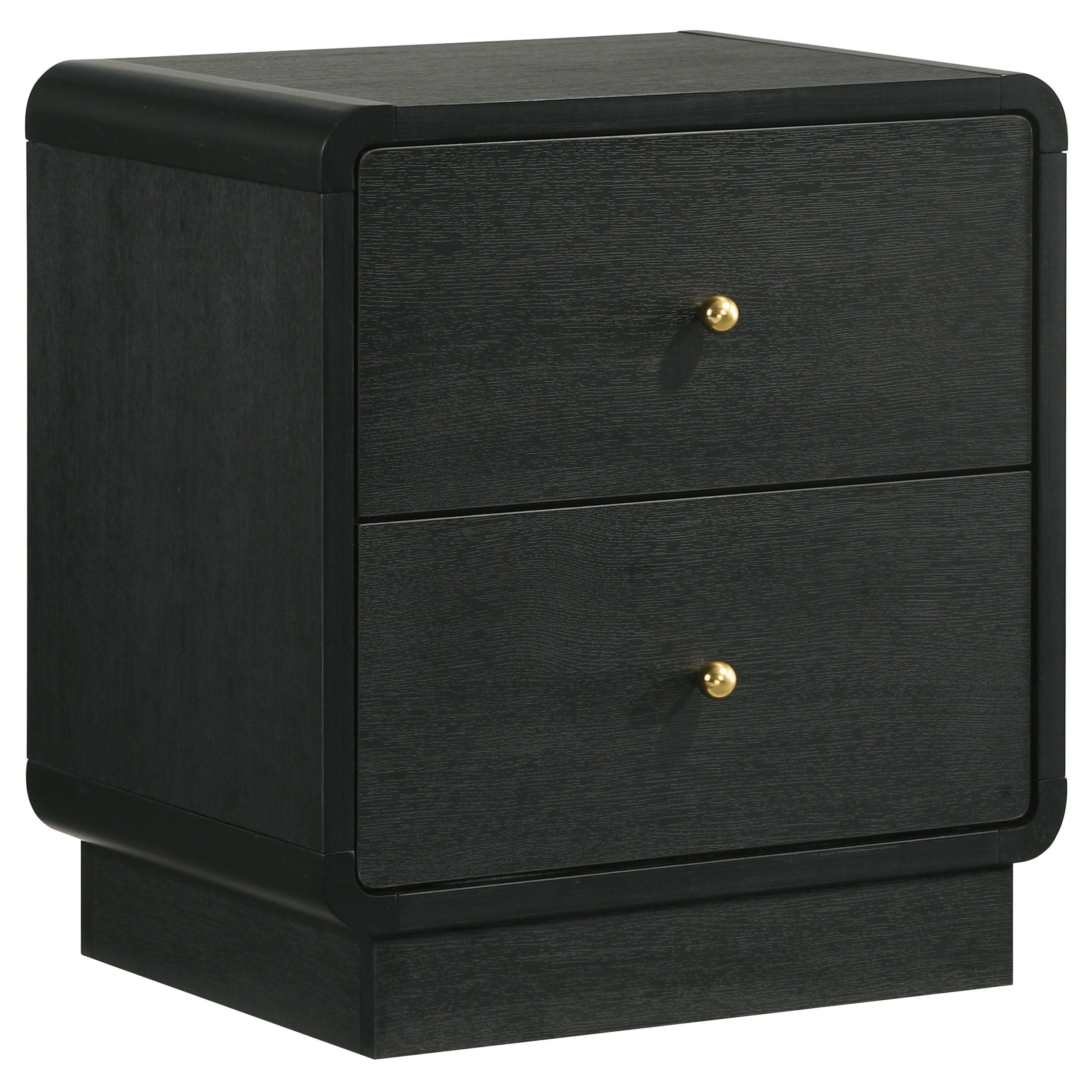 Coaster Fine Furniture Cavelle - 2-Drawer Nightstand Bedside Table - Black | Meri Furniture