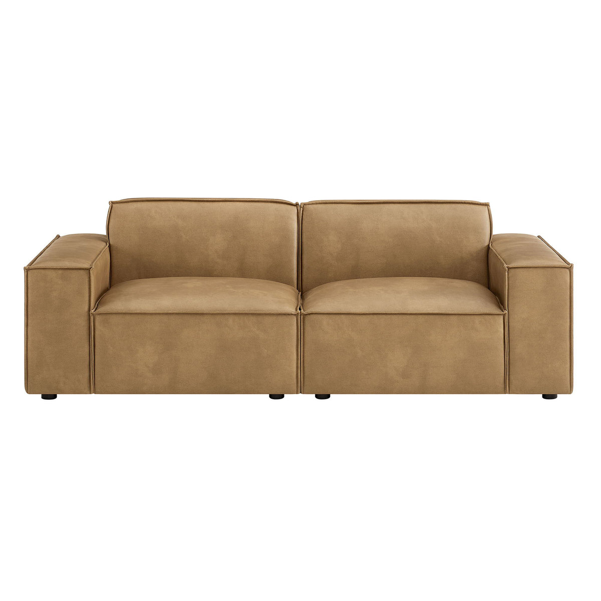 Restore 2-Piece Vegan Leather Modular Loveseat by Modway