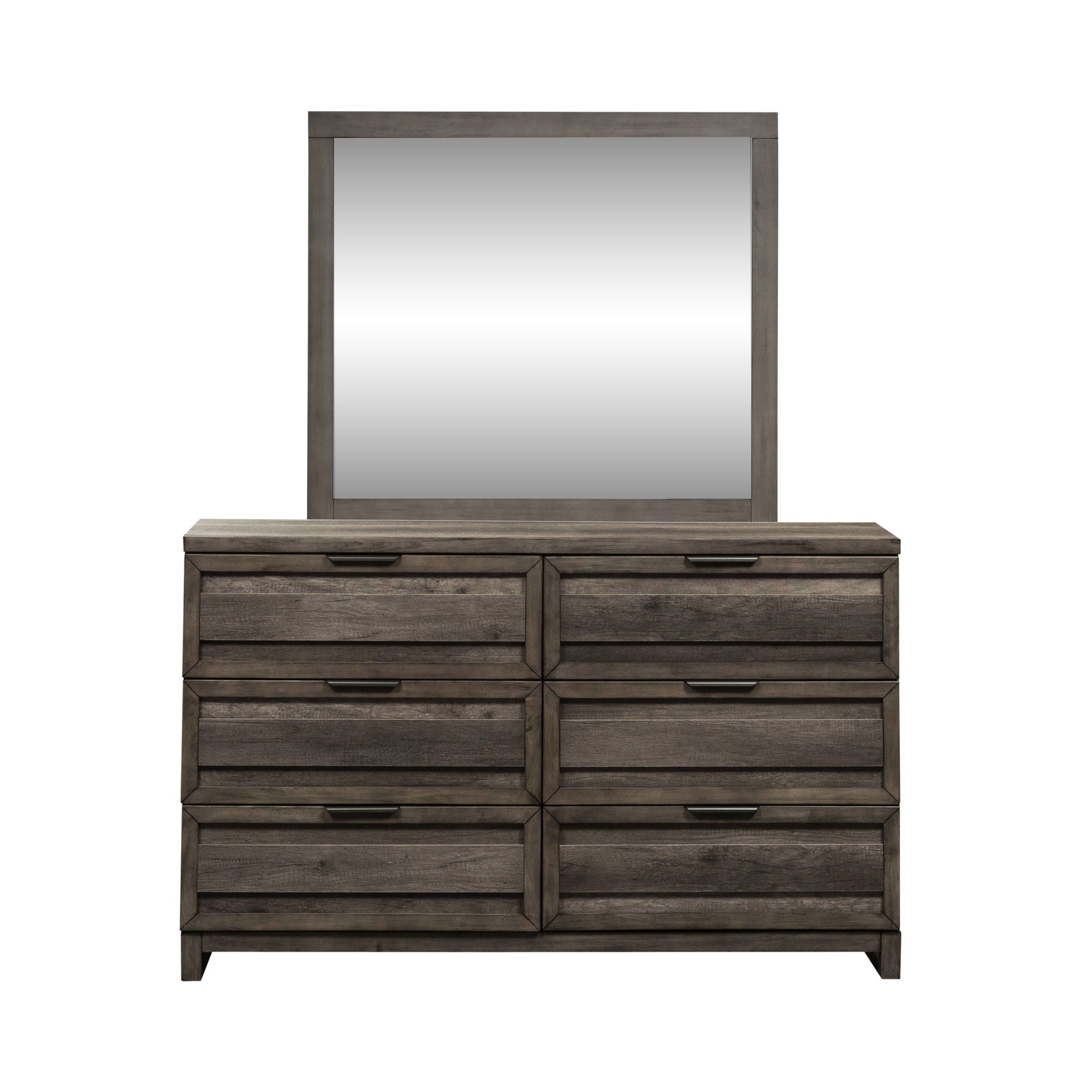 Liberty Furniture Tanners Creek - Dresser & Mirror - Dark Gray | Meri Furniture