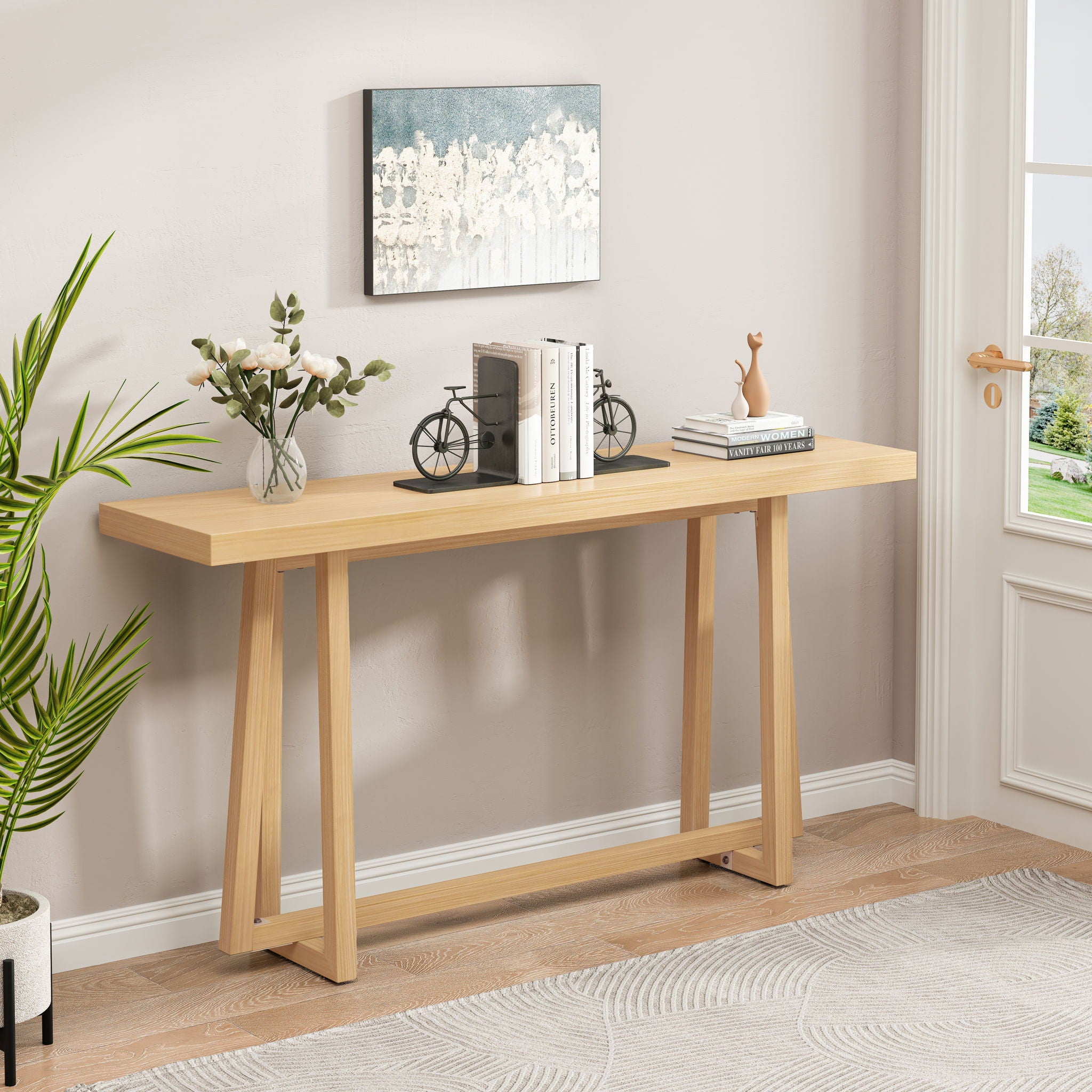 Console Table, Stylish Rectangular Entryway Table
