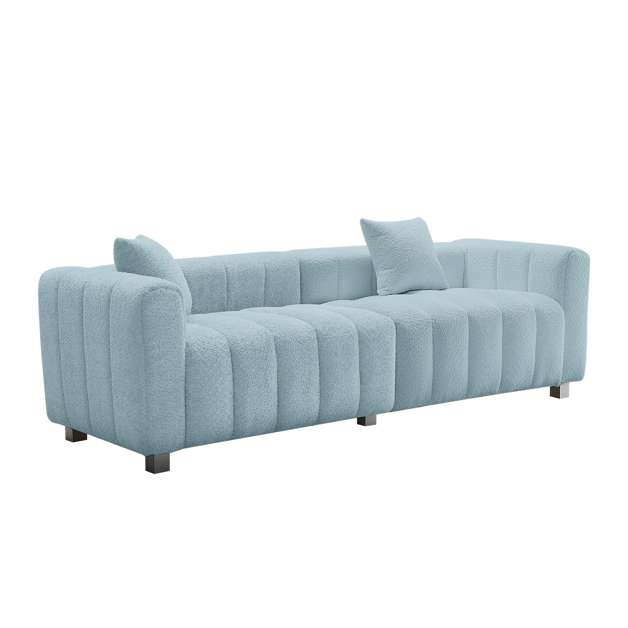 Modern 3 Seater Sofa With 2 Pillows