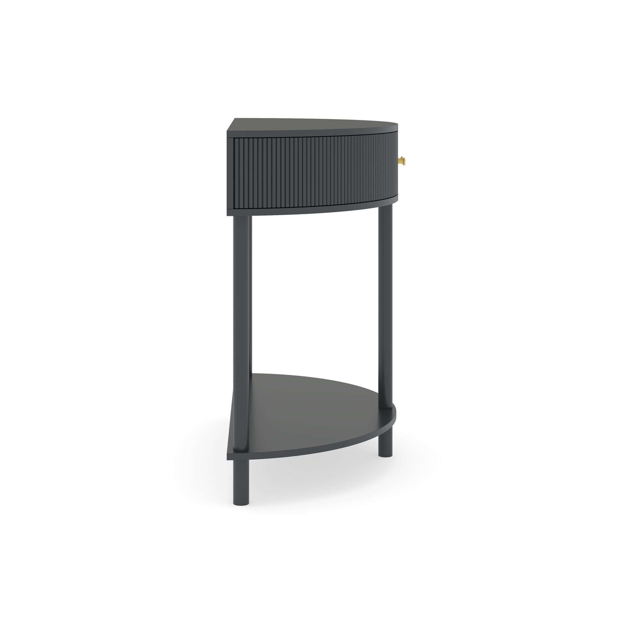 Demi Lune - Console Table With 2 Storage Drawers