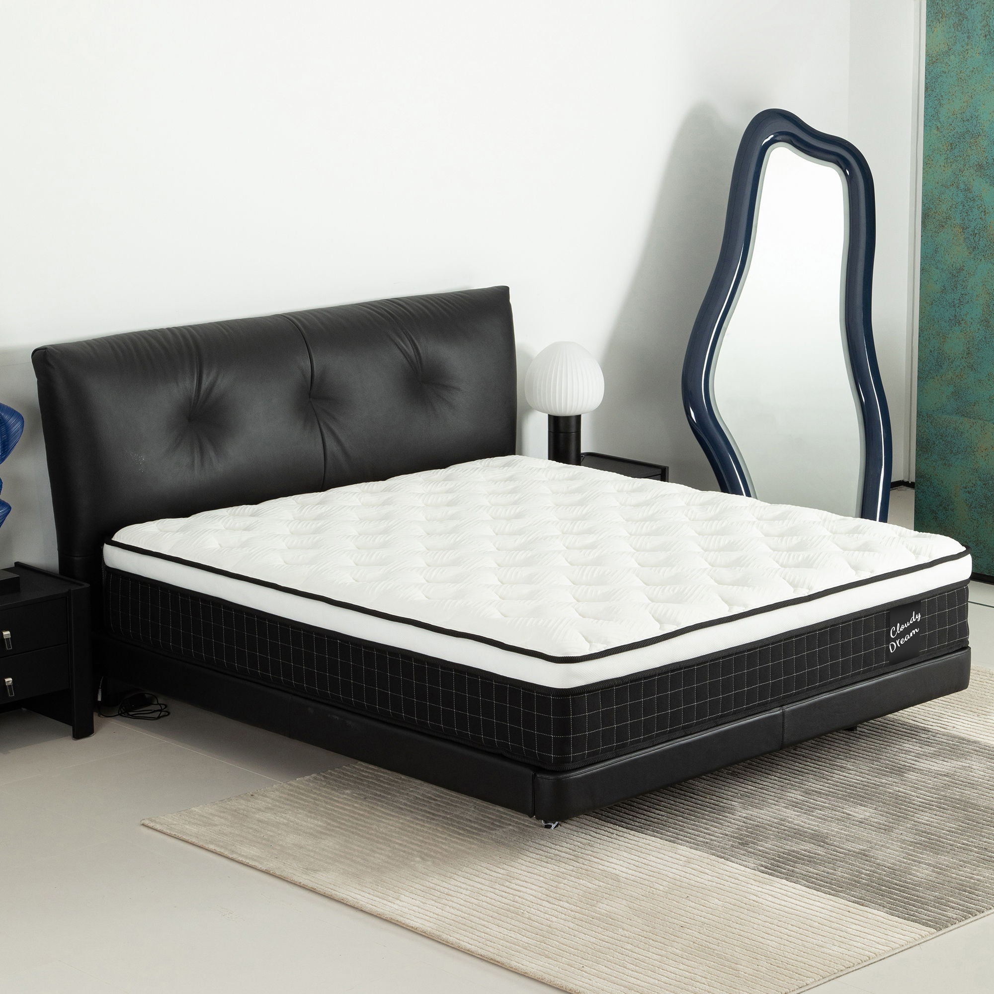 12" Hybrid Mattress With Individual Pocket Spring, Comortable Memory Foam