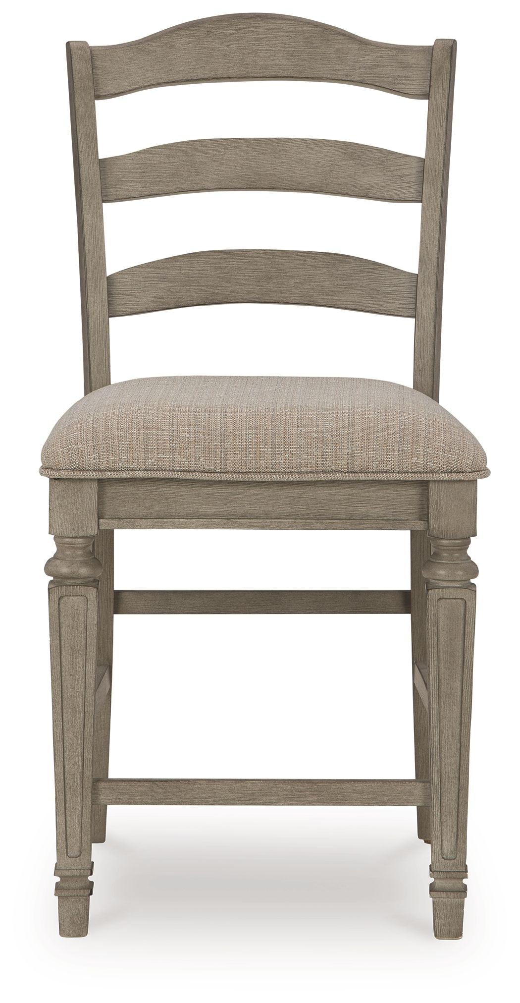 Signature Design by Ashley® Lodenbay - Antique Gray - Upholstered Barstool (Set of 2) | Meri Furniture