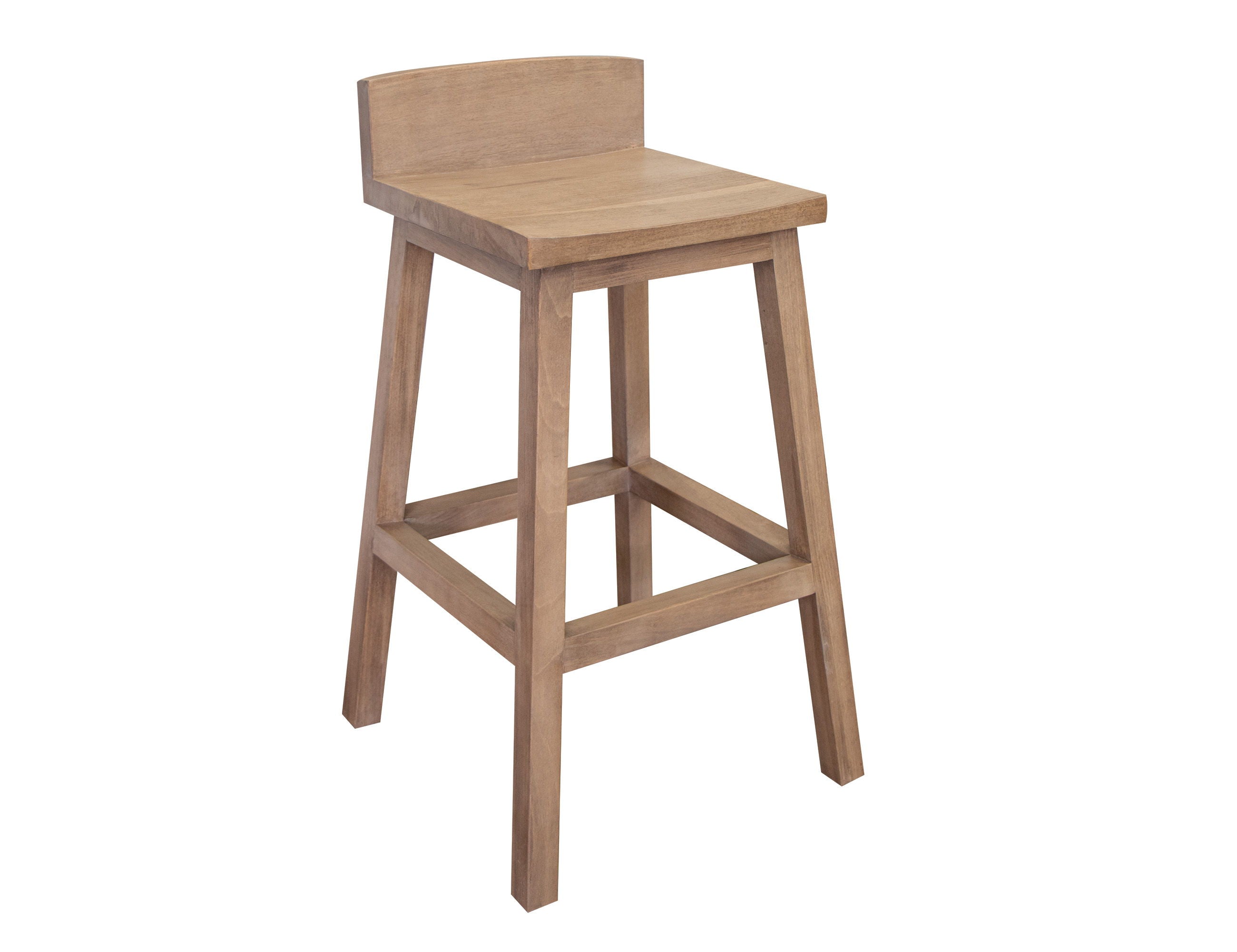 International Furniture Direct Natural Parota - Barstool (Set of 2) | Meri Furniture